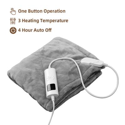 China Wholesale PORTABLE Winter Warm Heat Blankets For Bed Comfort Cordless Portable Washable Heating Heavy Duty Blanket for sale