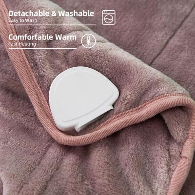 China Wholesale Custom PORTABLE Colorful Electric Blankets Home Office Use Heating Heat Soft Throw Double Electric Blanket for sale