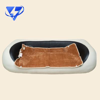 China Latest Electric PORTABLE Waterproof Bed Warmer Over The Dog Cat Winter Pet Heated Pet Rechargeable Blanket for sale