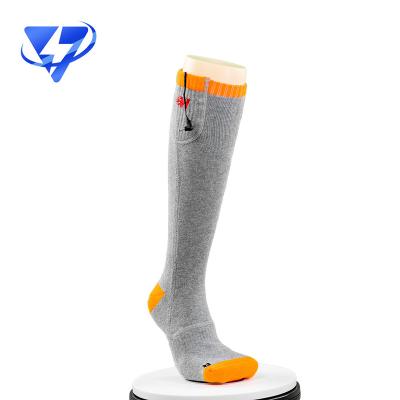 China Sports Cheap Smart Li Ion Battery Heated Socks Climbing Self-heating Massager Bangs With Electric Heating for sale