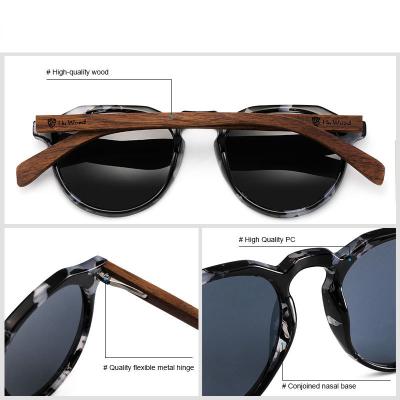 China Factory Logo Glasses custom made unisex UV400 Tac Polarized Bamboo Wooden Sunglasses designer sunglasses 2022 new fashion for men for sale