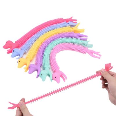 China TPR Yiwu anti worry stirring and relaxing sensory tpr elastic monkey noodle pull stretchy string for sale