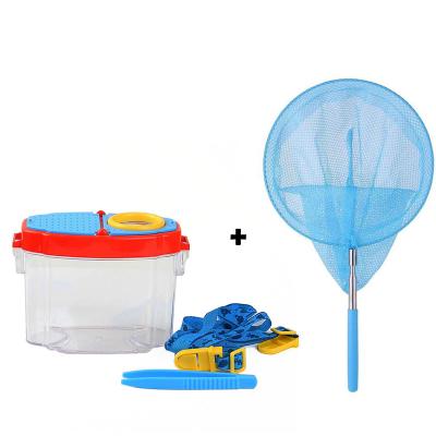 China Breathable Outdoor Bug Observation Insect Magnifying Glass Box Portable Children's Observation Insect Lanyard Set for sale