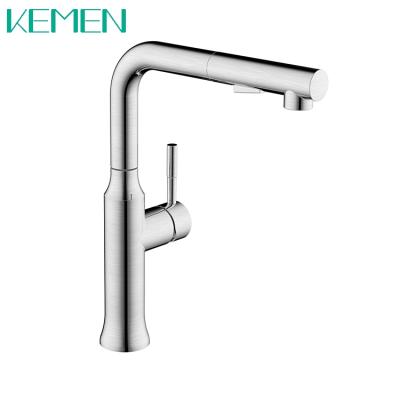 China Modern Style Single Handle 304 Kitchen Faucet Pull Out Faucet Kitchen Mixer Taps For Modern Kitchen Sink for sale