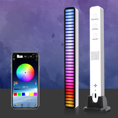 China Eclectic RGB Music Sounds Control Spectrum Voice Activated Audio Pickup Music DJ Ambient Light 32 Levels for sale