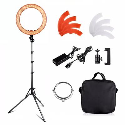 China ABS+Aluminum Ring Light Led 55W 5500k Ring Light with 18 inch Tripod Stand Makeup Studio Photography for sale