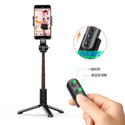 China Extendable Mobile Phone Face Tracing Mini Foldable Portable Lipstick Selfie Stick Radio Built-in Mobile Phone Tripod Stand More Remote for sale