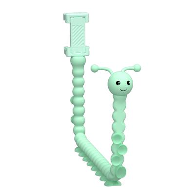 China Cartoon Adjustable Creative Cute Worm Cell Phone Stand Lazy Bracket with Phone Bracket and 1/4 Screw Nut Not to be a phubber for sale