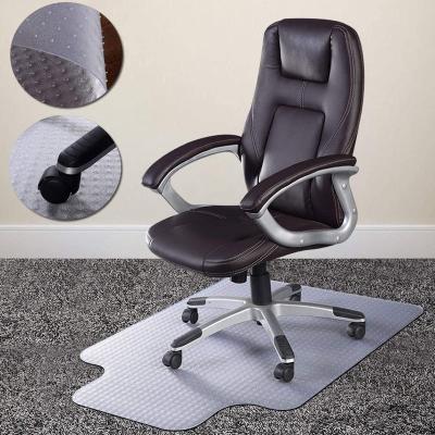 China Non-slip Plastic PVC Mat Clear Office Chair Swivel Chair Mat for Carpet with Nails for sale