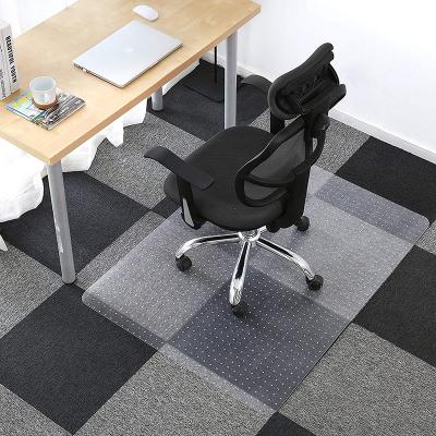 China Clear Stainproof Washable Non Slip Polycarbonate PVC Office Chair Heavy Duty Mat For Swivel Chair for sale