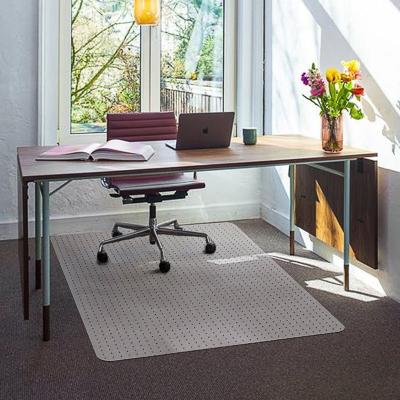 China Clear Stain Proof Washable Non Slip PVC Office Chair Heavy Duty Mat For Swivel Chair for sale