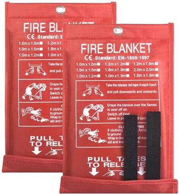 China Custom Safety Protector Factory All Size Emergency Fiberglass Fire Resistant Blanket Blanket for sale