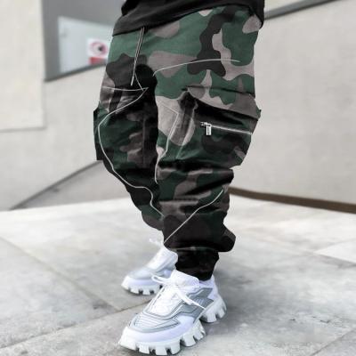 China New Style Functional Painters Anti-Wrinkle White Warm Uniform Work Pant Leg Panel Fitted Loose Cargo Pants Men for sale