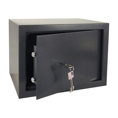 China Office Home Bank Use Two Throat Keys Small Metal Lock Safe Boxes With Lock , Security Box Metal for sale