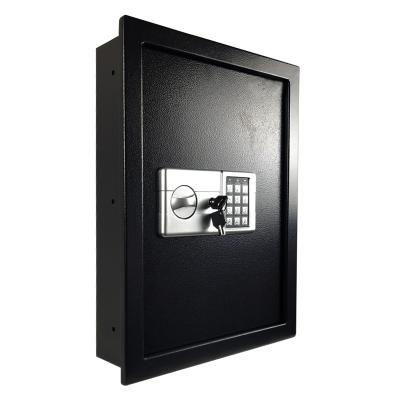 China For keeping valubles or wines home office hotel bank electronic mastercode wall mounted hidden master safe box with 2 shelves for sale