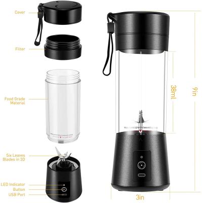 China Portable Car Amazon Hot Selling Blender with 380ml for sale