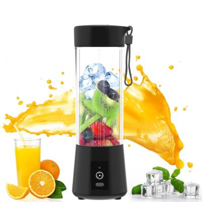 China Mini Smoothie Blender Powerful USB Outdoor Portable Personal Blender 6 Blade Fruit Blender 7.4V 4000mAh for sale