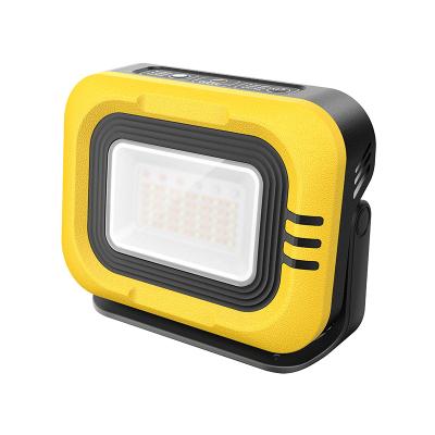 China ABS+PC Portable LED Spotlight Work Light USB Rechargeable Flashlight Outdoor Travel Lamp for Camping for sale