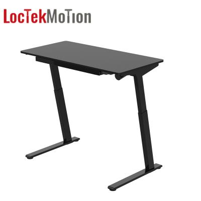 China Adjustable Standing Desk Office Study Desk (Height) Sleek Sturdy Angled Electric Height Adjustable C-shape with Drawers LoctekMotion ETX116A for sale