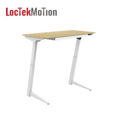 China Adjustable C-Shaped Leg Height Adjustable Height Computer Position Desk Home Office Desk With Drawers LoctekMotion ETX116B for sale