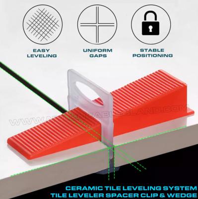 China Sistema de nivelación de baldosas plástico/clip separador espaciador nivelador de baldosas 1.5 mm (1/16