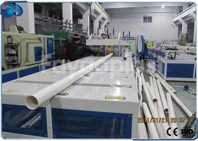 China 75~250mm PVC Pipe Manufacturing Machine With Siemens PLC Electric Control for sale