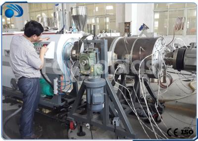 China 16~800mm HDPE Pipe Manufacturing Machines Single Screw Extruder With PLC Control for sale