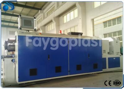 China Conical Twin Screw Extruder Machine , PVC Pipe Manufacturing Machine High Precision for sale