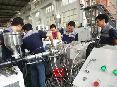 China Pvc Conduit Pipe Plastic Extruder Machine , PP PE Tube Making Machine Line for sale