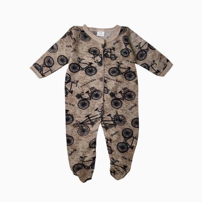 China Polyester cotton Shunbao manufacturers produce high quality polyester-cotton long-sleeved newborn baby clothes custom-made baby rising for sale