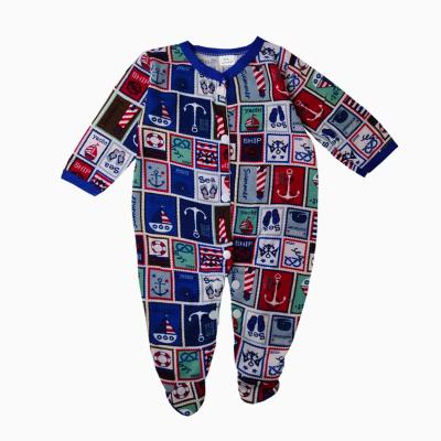 China 100% Bamboo Fiber 3 Packs Newborn Boys And Girls Long Sleeve Foot Type Overalls For Sleeping And Playing Polyester Cotton Knitted Solid Color for sale