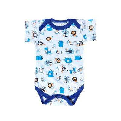 China Cotton Shorts Sleeve Tights Cotton Crawling Suit for Boys and Girls 3 Pieces of Neonatal Overalls for 0-9 Months for sale