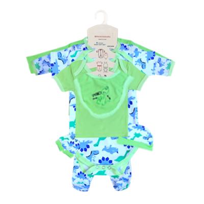 China 8 piece breathable knitted and printed embroidery for boys and girlshigh quality and breathable newborn100% pure cotton customized by for sale