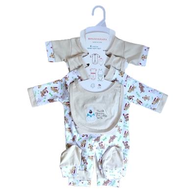 China 8 sets breathable pure cotton newborn baby organic clothing spring and autumn winter clothing for sale