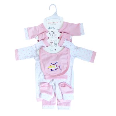 China Factory wholesale breathable 100% cotton 8 sets of men's and women's 0-3 baby clothes cotton newborn children's clothing suit for sale