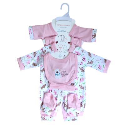 China Breathable 100% cotton baby clothes spring and autumn winter baby suit newborn cotton printing 8 pieces factory customized for sale