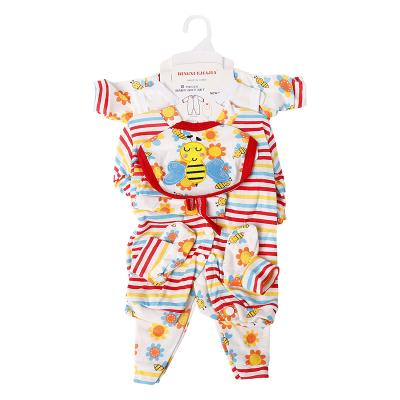 China Wholesale Cute 100% Cotton 2pcs Breathable Bodysuits Baby Animal Suit Pants Suit Wear Newborn Baby Clothes for sale