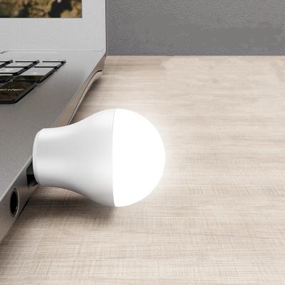 China Mini New 2022 Portable Light Bulb 3000K 6500K LED Instruments 3000K 6500K Warm White Mini USB USB Light Lamp Portable For Laptop PC Socket Power Bank for sale