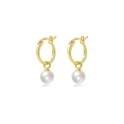 China Other 2023 Cute Shell Of The Pearl Drop Earring Circle Pearl Earrings S925 Sterling Silver Luxury Earrings for sale