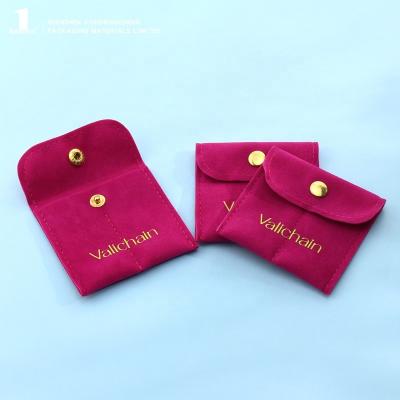 China Soft Velvet Jewelry Pouch Suede Jewelry Soft Bag Flap Lower Ring Necklace Red Rose for sale