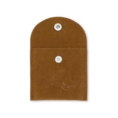 China Wholesale Luxury Jewelry Pouch Velvet Suede Packaging Bag Ring Snap Custom With Logo Suede Gift Necklace for sale