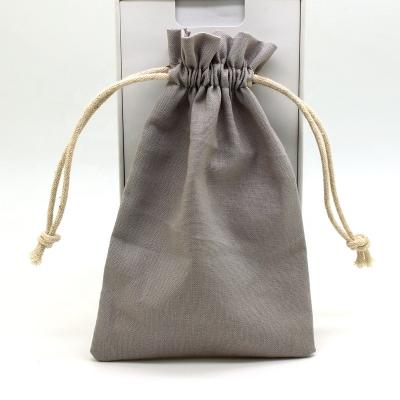 China Miscellaneous Jewelry Packaging Factory Manufacturing Pilou Bag Cotton Canvas Drawstring Bag for sale