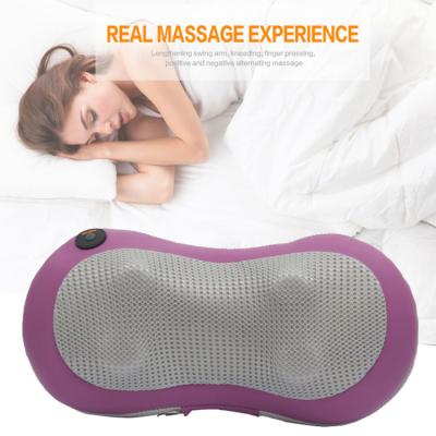 China Full Body Electric Car Massage Head Shoulder Neck Universal Back Kneading Shiatsu Back Massager Pillow With Heat for sale