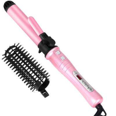 China 360Â ° Swivel Rope 1.25 Inch Instantly Heated Curling Iron Professional Dual Voltage Tourmaline Ceramic Curling Wand Hair Curler for sale