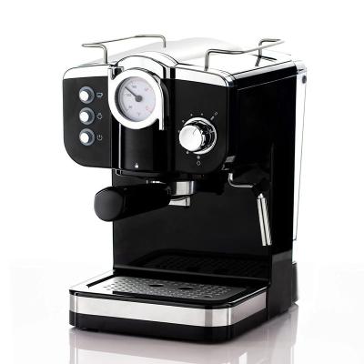 China Hotel Espresso Machine 19 Bar Heating Fast Cappuccino Coffee Maker With Milk Frother Steamer Wand for sale