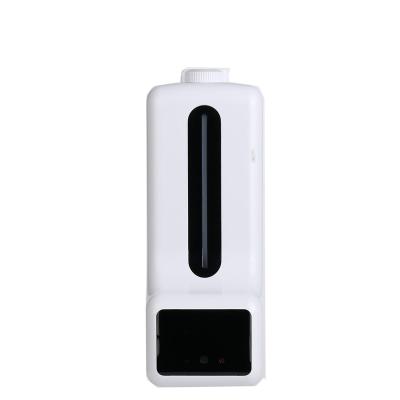 China 1000ML Temperature Measurement Electric Automatic Foam Hand Sanitizer Gel Sensor Foam Soap Dispenser Liquid Soap Dispenser With Holder For Wall for sale