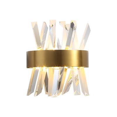 China Modern Modern Home LED Wall Sconce Crystal Wall Lamp Simple Living Room Bedroom Bedside Decor for sale