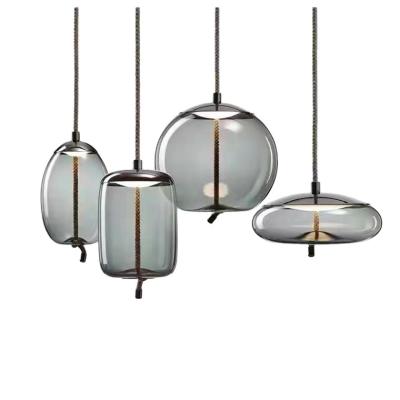 China BROKIS Modern Knot Pendant Lights Glass Pendant Lamp Living Room Bedroom Bedside Lights Scandinavian Lighting Fixture Suspendu Hanging Lights for sale