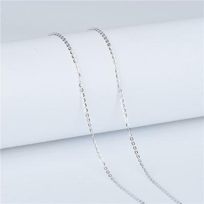 China Wholesale Fashion S925 Sterling Silver Clavicle Chain Fashion Naked Silver O Word Chain Jewelry for sale