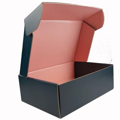 China Handmade Wholesale Custom Corrugated Pattern Products Shape Designer Packaging Shoe Boxes for sale